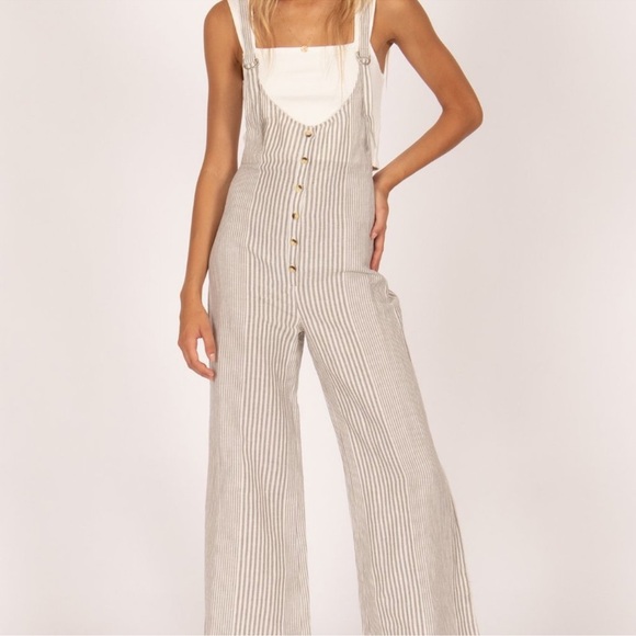 Amuse society linen fina jumpsuit - Picture 3 of 16